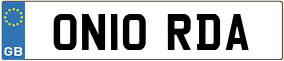 Truck License Plate